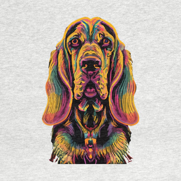 Bloodhound Dog Artwork by Furrban